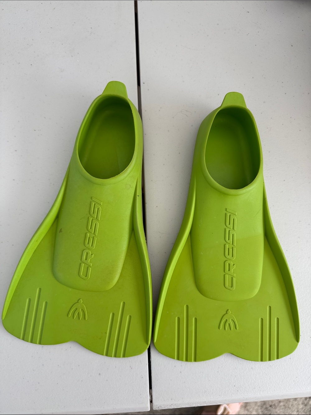 Cressi Kids Lime Green Swim Fins